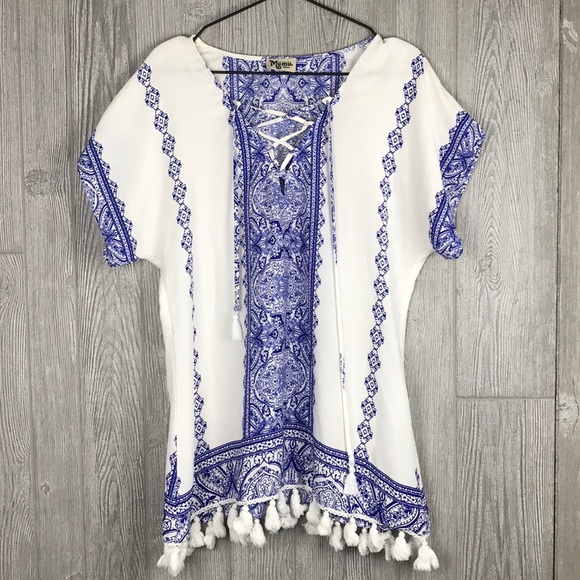 Show Me Your MuMu Original Lace Up Tunic S - Picture 2 of 8